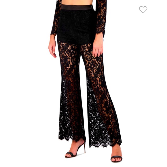 BCBG MAXAZRIA Lace Flared pants size 6 - Picture 1 of 3